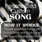 Create A Custom Song Personalized Music Lyrics Unique Birthday Gift Wedding Mp3