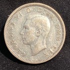 1944 United Kingdom George Vi 6 Pence Silver Coin - Vf  very Fine 