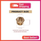 2pcs Brass Reducer Hex Bushing  3 8  Male To 1 4  Npt Female Adapter