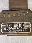 Antique Redington Counting Machine Industrial Letterpress Counter Partial Reset