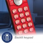 Vtech Cs6919-16 Dect 6 0 Red Cordless Phone With Caller Id call Waiting