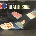 Dealer Shoe Casino-quality 4-deck Black Wood   Aluminum   Premium Playing Cards