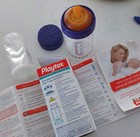 Nos Vtg 90 s Playtex Nurser Kit Baby Bottle Purple Clear Train Drop In Liner