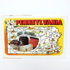 Vintage Pennsylvania Dutch Country And Amish Unused Postcard Foldout Booklet