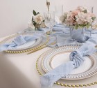 Cloth Napkins With Fringe Set Of 12 100  Soft Cotton  Gauze Washable Easter