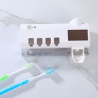 Uv Light Sterilizer Toothbrush Holder Cleaner And Automatic Toothpaste Dispenser