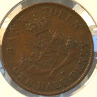 1857 Bank Of Upper Canada  Half Penny Token