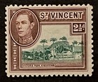 Travelstamps  1938 St  Vincent Stamps  145a Sg 153a - 2 1 2p King George Vi Mogh