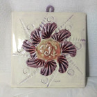 Seahorse Ceramic Tile Trivet Tropical Seashell Handmade Kona Kani Of Hawaii