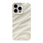 Caseative For Iphone 15 Pro Max Case water Ripple Pattern Curly Wave White