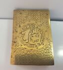  Brass Vintage   Antique Match  Safe   Holder   Case  985 31