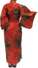 Women s Yukata Robe Japanese Summer Kimono - Flowing Peony Red