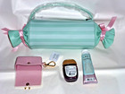 Bath   Body Works Sweetest Song Cosmetic Bag  Pink Bow Holder   Refill  Hand Crm
