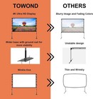 Towond Projector Screen And Stand 120 Inch Outdoor Projector Screen 120 Inches