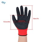 M-size Large Work Gloves Crinkle Latex 12 Pairs Rubber Coated Safety