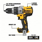 Dewalt Dcd996p2 20v Max Xr Cordless Brushless 3-speed 1 2  Hammer Drill Kit