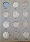 Mexico 1 Peso 1921-1986  42 Coins  5 Oz Asw  Tough To Assemble  Superb Shape