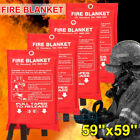 Fire Extinguishing Blanket 2-6pack - Fiberglass Emergency Home Retardant 59 x59 