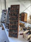 Antique Hamilton Letterpress Furniture Case Midget  10 Full Of Furniture