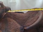 Vintage Horse Saddle 11  Brown Old Barn Find Good For Wall Hanger Read Listing