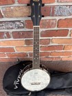 Kala Ka-bnj-bk-c Satin Black Maple Banjo Concert Ukulele W  Kala Logo Bag