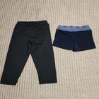 Gk Elite Gymnastics Competition  Capri  Leggings Pants Shorts Navy Cm Medium