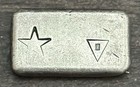 Rare 1 Oz Wh Foster Vintage Silver Bar Old Ingot Deak Counter Stamps