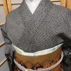 5483  Japanese Kimono Vintage Womens Silk Fabric Robe Kimono Only Sold Shibori
