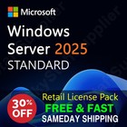Windows Server 2025 Standard 24 Core License  10 Access Cals - New Sealed Pack