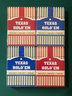   4 Decks   Of Plastic Playing Cards   Two Red And Two Blue  New And Sealed 