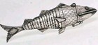 Antique Silver Articulated Fish Spice Container Used In Jewish Sabbath Ceremony