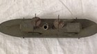 Antique Handmade Wood Model Military Boat Ship 8 5 