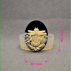 Dragonfly Cameo Silicone Mold Cameo Sugarcraft Resin Polymer Clay Mould 
