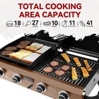 Royal Gourmet 4-burner  Portable Propane Gas Grill Griddle Combo For Backyard
