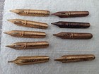 9 Vintage Perry   Co London Pen Nibs 7 No 145   New Metal  1510 1511  1510  1511