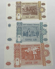 Moldovan Banknote Leu Denomination  1 5 10 3x Notes Republic Of Moldova