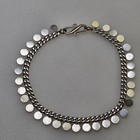 Vintage Ba Bali Suarti Sterling Silver Curb Dot Dangle Anklet 31 Grams 10  925 