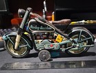 Tin Friction Toy Piston Japan  1959 Harley-davidson Rare