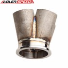 Us 4-1 4 Cylinder Manifold Header Merge Collector Stainless Steel 2 5  Id V Band