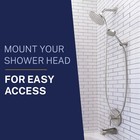 Hammerhead Solid Metal Handheld Shower Head Holder Wall Mount - Chrome