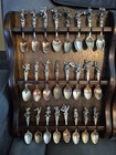 Huge Lot 48 Disney Ne Characters Souvenir  Pewter  Silver-plated Spoons 1980 s
