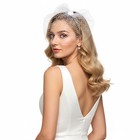 Veil Fascinator Hat Women Hair Clip Removable Tea Party Bridal Wedding Clip
