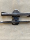 Siam Sterling Silver  Vintage Black Enamel Niello Dancer Tie Clip  Tr1570
