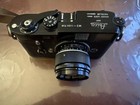 Vtg Leica M2 Black Paint Rangefinder Film Camera With Canon 50mm 1 8
