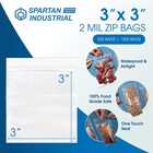 3x3 Small Plastic Bags For Earrings  200 Count  - 2 Mil Clear 3  X 3  