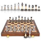 Large Chess Set 17 Inch Wooden Chess Board With Metal And Acrylic Chess 