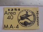 Original Project Mercury-atlas 4 Ma-4 Area 40 1254 Recovery Access Badge Nasa