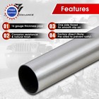 Stainless Steel Exhaust Pipe Kit 16 G 2 Pack 2 5 Inch T304 Yolando Custom Gauge