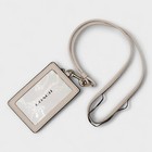 Coach Id Lanyard Badge Holder Leather