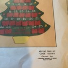 Merry Christmas Felt  advent Tree  Count Down To Christmas  Cross Stitch Kit Nip